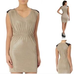 Kardashian Kollection Gold Stretch Dress Size XS